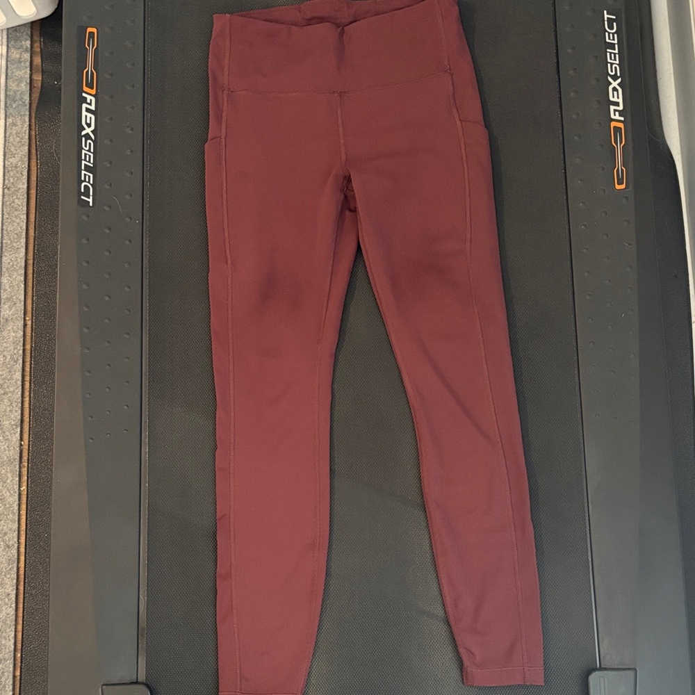 Athleta Burgundy Leggings